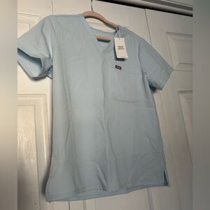 Figs Open Skies catarina scrub top